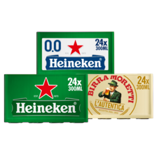 Heineken, Heineken 0.0% of Birra Moretti 